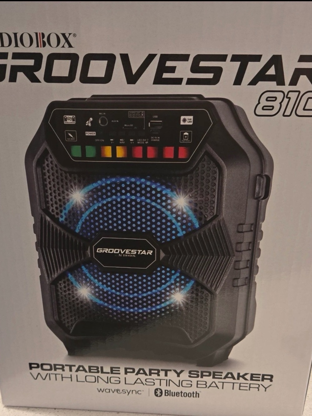 groove Portable Bluetooth Party Speaker - Black